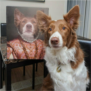 Pet portrait princess dog