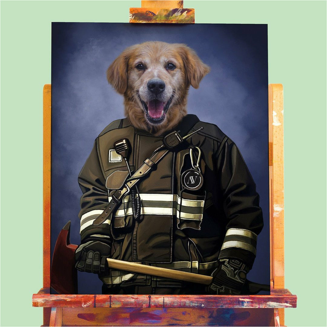 Brandweer portret huisdier
