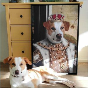 Pet portrait dog king