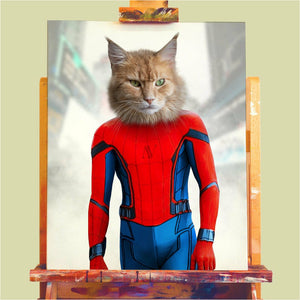 pet portrait spiderman